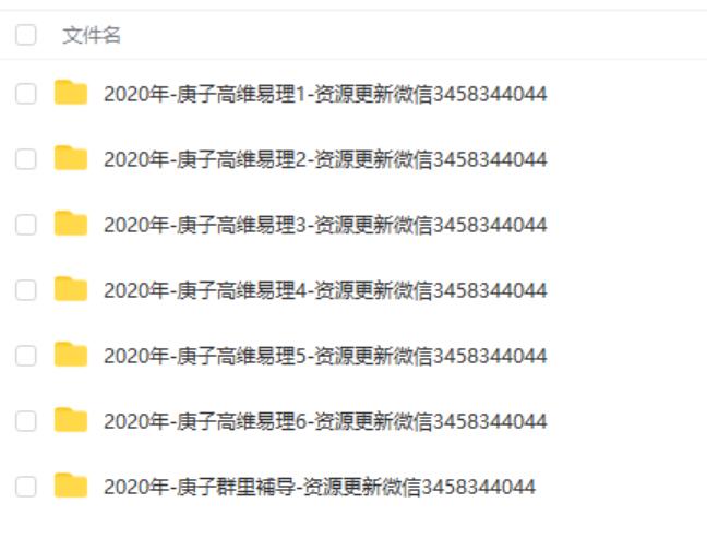 2020年 杨清娟 庚子高维易理班六天视频 夸克网盘下载